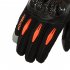 Motorcycle Full Finger Gloves Breathable Anti fall Gloves Outdoor Sports Protector Orange M