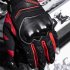 Motorcycle Full Finger Gloves Anti fall Handguard Summer Breathable Riding Gloves blue M