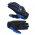 Motorcycle Full Finger Gloves Anti fall Handguard Summer Breathable Riding Gloves blue M