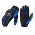Motorcycle Full Finger Gloves Anti fall Handguard Summer Breathable Riding Gloves blue M