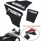 Motorcycle Gas Tank Side Grip Traction Knee Protector Sticker Anti Slip Pad For Triumph Tiger 900 Black