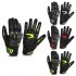 Motorcycle Gloves For Men Women Touchscreen Night Reflective Full Finger Gloves For ATV MTB Riding Road Racing Cycling Climbing fluorescent yellow S