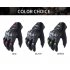 Motorcycle  Gloves Leather Moto Riding Gloves Motorbike Protective Gears red L