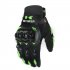 Motorcycle Gloves Outdoor Sports Hard Shell Protection Cycling Gloves green L