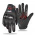 Motorcycle Gloves Touchscreen Full Finger Gloves Comfortable Breathable Anti slip For Men Women Riding Road Racing red M
