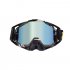 Motorcycle  Goggles Outdoor Off road Goggles Riding Glasses Windproof Dustproof riding glasses White fluorescent blue   blue  blue film 