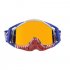 Motorcycle  Goggles Outdoor Off road Goggles Riding Glasses Windproof Dustproof riding glasses Red and white   red  blue film 