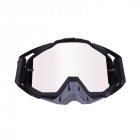 <span style='color:#F7840C'>Motorcycle</span> Goggles Outdoor Off-road Goggles Riding Glasses Windproof Dustproof riding glasses All black + gray (silver piece)