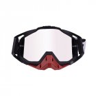 <span style='color:#F7840C'>Motorcycle</span> Goggles Outdoor Off-road Goggles Riding Glasses Windproof Dustproof riding glasses All black + red (silver)