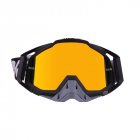 <span style='color:#F7840C'>Motorcycle</span> Goggles Outdoor Off-road Goggles Riding Glasses Windproof Dustproof riding glasses All black + gray (red film)