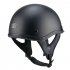 Motorcycle Half Face Helmet Quick Release Buckle Adjustable Lightweight ATV Motorbike Vintage Helmets Matt Black M