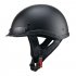 Motorcycle Half Face Helmet Quick Release Buckle Adjustable Lightweight Atv Motorbike Vintage Helmets Glossy Black M