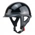 Motorcycle Half Face Helmet Quick Release Buckle Adjustable Lightweight Atv Motorbike Vintage Helmets Glossy Black M