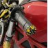 Motorcycle Handlebars 22mm Aluminium Alloy Accelerator Handle Cover red