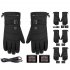 Motorcycle Heated Gloves For Men Women Waterproof Touchscreen With Rechargeable Battery Electric Heating Gloves Battery box  A1  One size fits all