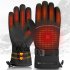 Motorcycle Heated Gloves For Men Women Waterproof Touchscreen With Rechargeable Battery Electric Heating Gloves Battery box  A1  One size fits all