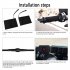 Motorcycle Heated Grips Winter Handlebar Heated Pad 3 Level Electric Heater USB Powered for Bike Scooter Atv Black