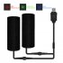 Motorcycle Heated Grips Winter Handlebar Heated Pad 3 Level Electric Heater USB Powered for Bike Scooter Atv Black