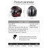 Motorcycle Helmet 3 4 Electrical Helemets Dual Visor Half Face Motorcycle Helmet   Black and red sky array XXL