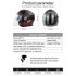 Motorcycle Helmet 3 4 Electrical Helemets Dual Visor Half Face Motorcycle Helmet   Matte black XL