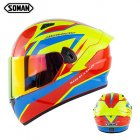 Motorcycle Helmet Anti-Fog Lens sith Fast Release Buckle and Ventilation System Wearable Ergonomic Helmet Mars_M