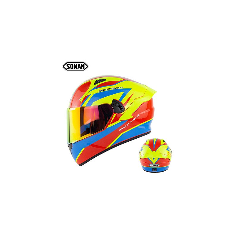 Motorcycle Helmet Anti-Fog Lens sith Fast Release Buckle and Ventilation System Wearable Ergonomic Helmet Mars_L