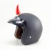 Motorcycle  Helmet  Devil  Horn Silicone Suction Cup Helmet Decoration Accessories big  Black