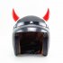 Motorcycle  Helmet  Devil  Horn Silicone Suction Cup Helmet Decoration Accessories big  Black