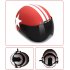 Motorcycle Helmet Half 3 4 with Retractable Drop Down Sun Visor Open Face Helmet Matte red