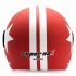 Motorcycle Helmet Half 3 4 with Retractable Drop Down Sun Visor Open Face Helmet Matte red