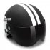 Motorcycle Helmet Half 3 4 with Retractable Drop Down Sun Visor Open Face Helmet Matte red