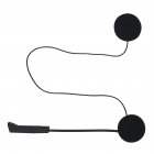 Motorcycle Helmet Headphones Bluetooth Waterproof Stereo Music Voice Microphone Helmet Earphone black