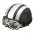 Motorcycle Helmet Unisex Men Women Open Face Half Visor Protection Goggles Safety Helmet  Pink