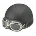 Motorcycle Helmet Unisex Men Women Open Face Half Visor Protection Goggles Safety Helmet  Silver