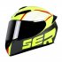 Motorcycle Helmet cool Modular Moto Helmet With Inner Sun Visor Safety Double Lens Racing Full Face the Helmet Moto Helmet Knight Yellow SER XXXL