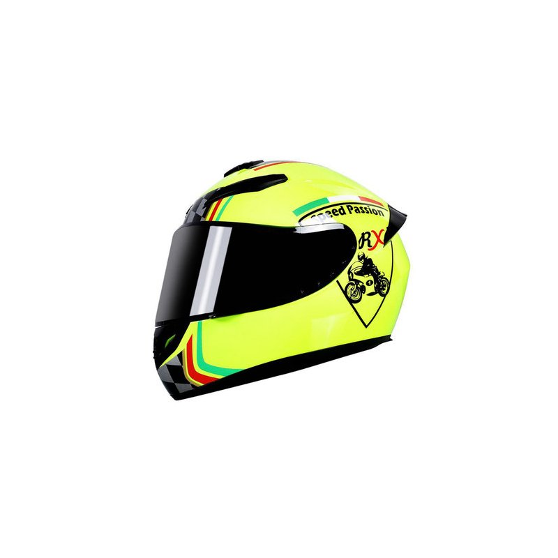 Motorcycle Helmet cool Modular Moto Helmet With Inner Sun Visor Safety Double Lens Racing Full Face the Helmet Moto Helmet Knight yellow passion_XL