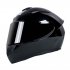 Motorcycle Helmet cool Modular Moto Helmet With Inner Sun Visor Safety Double Lens Racing Full Face the Helmet Moto Helmet Bright black L