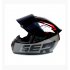 Motorcycle Helmet cool Modular Moto Helmet With Inner Sun Visor Safety Double Lens Racing Full Face the Helmet Moto Helmet Bright black M