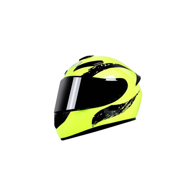 Motorcycle Helmet cool Modular Moto Helmet With Inner Sun Visor Safety Double Lens Racing Full Face the Helmet Moto Helmet Cavaliers Yellow Pistons_XL