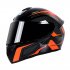 Motorcycle Helmet cool Modular Moto Helmet With Inner Sun Visor Safety Double Lens Racing Full Face the Helmet Moto Helmet Orange Arrow L