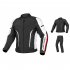 Motorcycle Jacket For Men Women Removable Liner All Season Windproof Motorbike Riding Jacket Body Protective Gear Black white  top  M