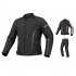Motorcycle Jacket For Men Women Removable Liner All Season Windproof Motorbike Riding Jacket Body Protective Gear Black white  top  M