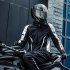 Motorcycle Jacket For Men Women Removable Liner All Season Windproof Motorbike Riding Jacket Body Protective Gear Black white  top  XL