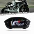 Motorcycle Lcd Colors Display Odometer Water Temperature Speedometer Universal Accessories black