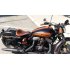Motorcycle Leather Solo Passenger Seat Cover Cowl Pad For  Sportster Bobber Chopper Custom Brown Black  black
