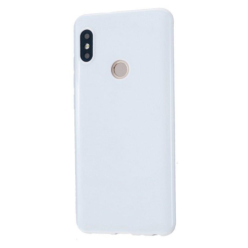 For Redmi GO/Note 5 Pro/Note 6 Pro Cellphone Cover Drop and Shock Proof Soft TPU Phone Case Classic Shell Milk white