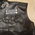 Motorcycle Leather Vest For Men Trendy Hip hop Style Skull Letter Embroidery Waistcoat Casual Leather Jacket black embroidery XL
