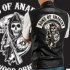 Motorcycle Leather Vest For Men Trendy Hip hop Style Skull Letter Embroidery Waistcoat Casual Leather Jacket black embroidery XXXL