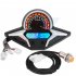 Motorcycle  Led  Lcd  Meter Tachometer Gauge Modified Parts Speedometer Compatible For YCR CBR250 Horizon S Northern Lights Silver   Black