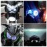 Motorcycle Led Light For Kawasaki Z800 Z250 Xenon Headlight Led Lens Headlamp Modified Headlight Assembly White angel eyes  blue demon eyes